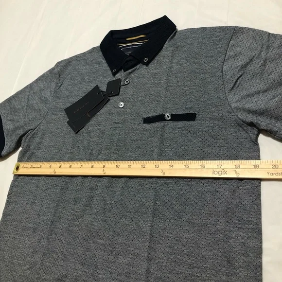 NWT Cactus Man Men’s Short Sleeve Collared Pullover Stretch Blue Polo Shirt M - Picture 7 of 11